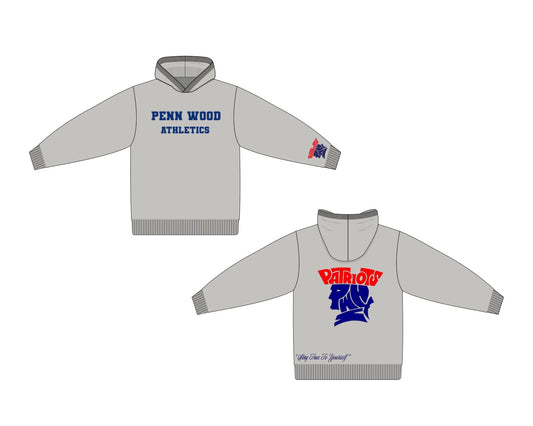 Penn Wood Athletics Hoodie- Grey