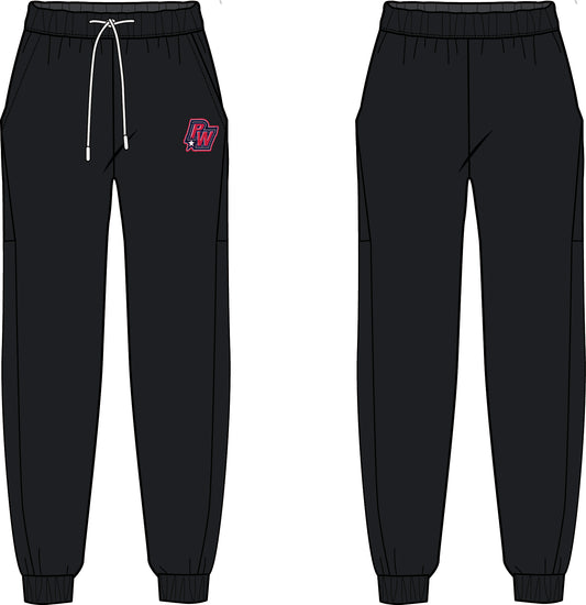 Penn Wood Athletics Trackpants- Black