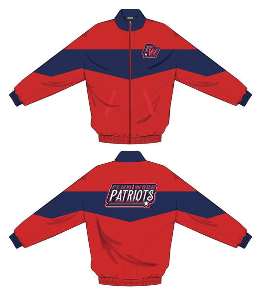 Penn Wood Athletics Track Jacket- Red