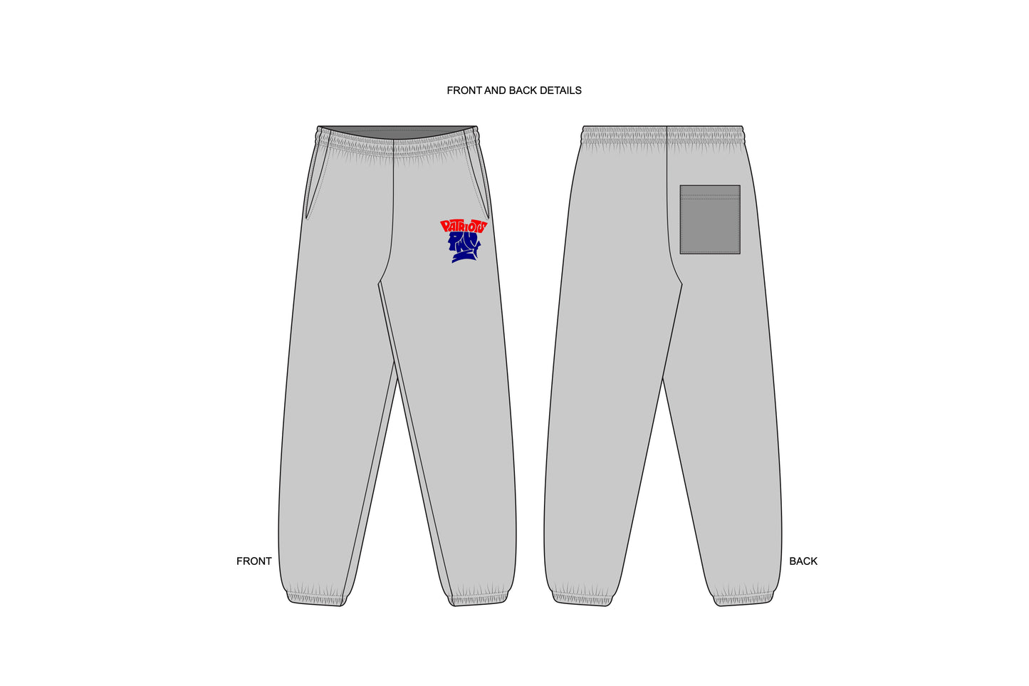 Penn Wood Athletics Sweatpants-Grey